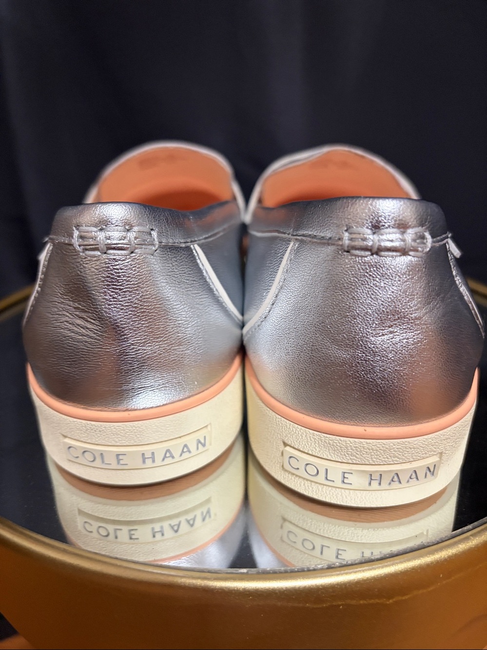 Cole Haan Nantucket 2.0 Penny Loafer in Silver Women’s size 11 - Picture 4 of 9